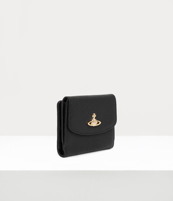 Vivienne Westwood Saffiano Small Wallet in black